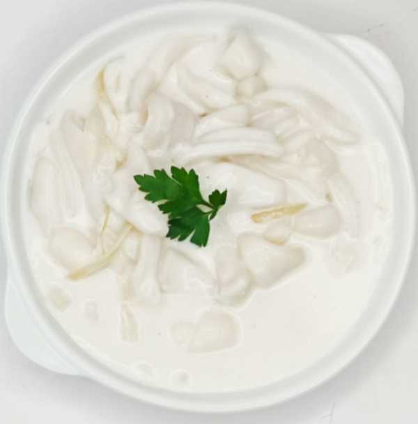 Кальмары с овощами 