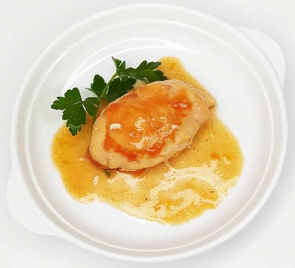 Рулетик куриный с овощами и сыром