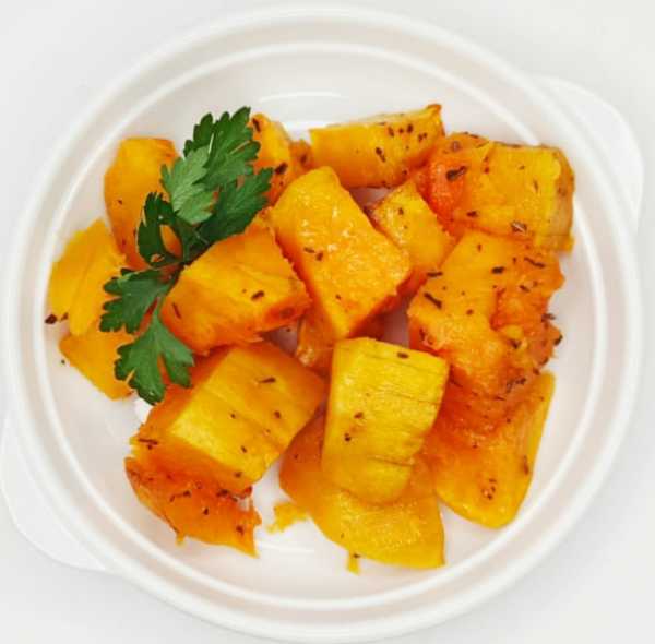 Тыква запечённая с кунжутом